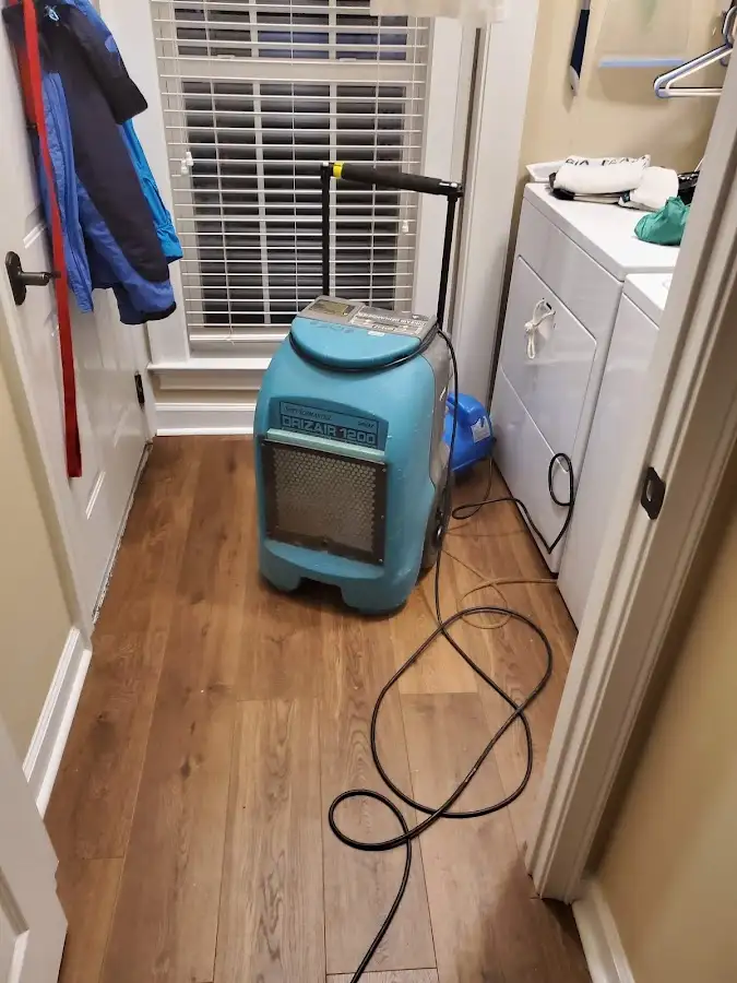 Commercial dehumidifier deployed for Flood Damage Cleanup in Gun Plain